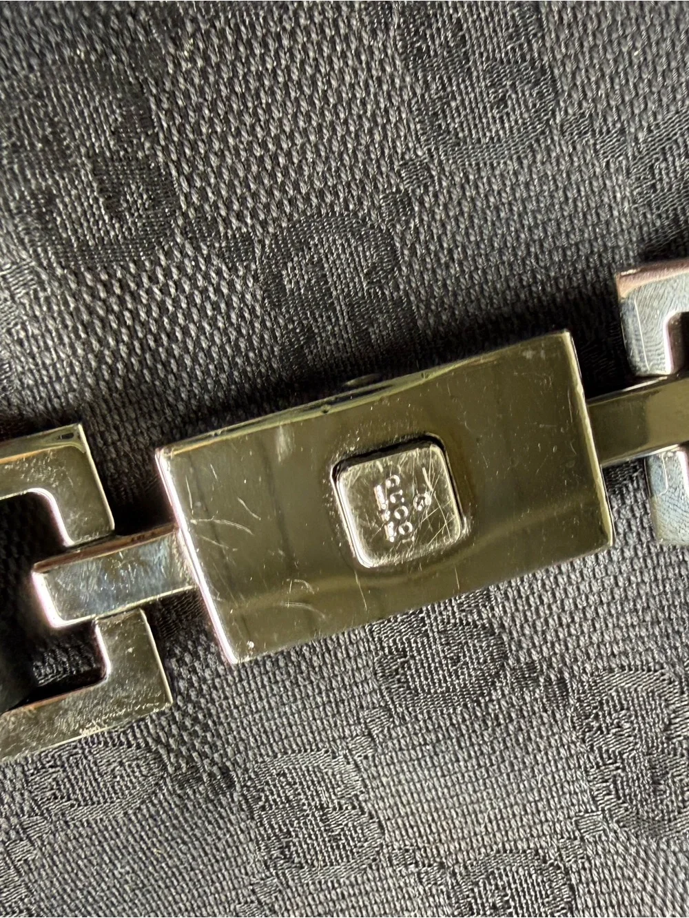 Black Vintage Gucci Jackie Logo Shoulder Bag